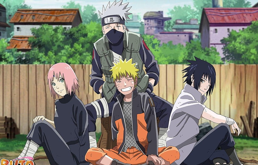Naruto, anime, ninja, takım 7, Uchiha Sasuke, shinobi, naruto sakura sasuke kakashi HD duvar kağıdı