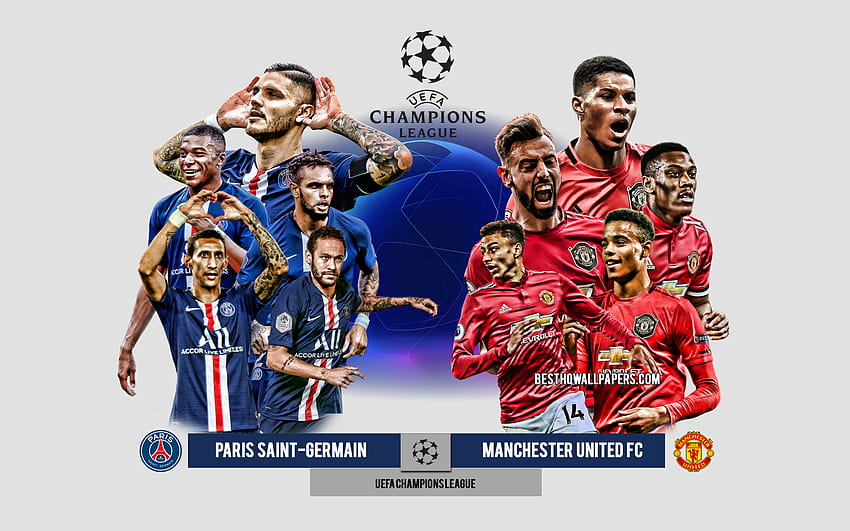 PSG vs Manchester United FC, Group H, UEFA Champions League, Preview, promotional materials, football players, Champions League, football match, Manchester United FC, PSG with resolution 2880x1800. High Quality HD wallpaper