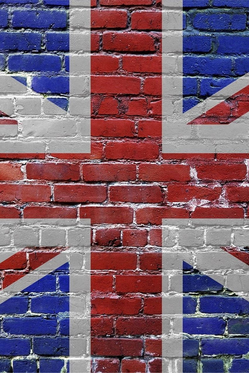 800x1200 united kingdom, uk, bricks, flag iphone 4s/4 for parallax backgrounds, united kingdom flag HD phone wallpaper