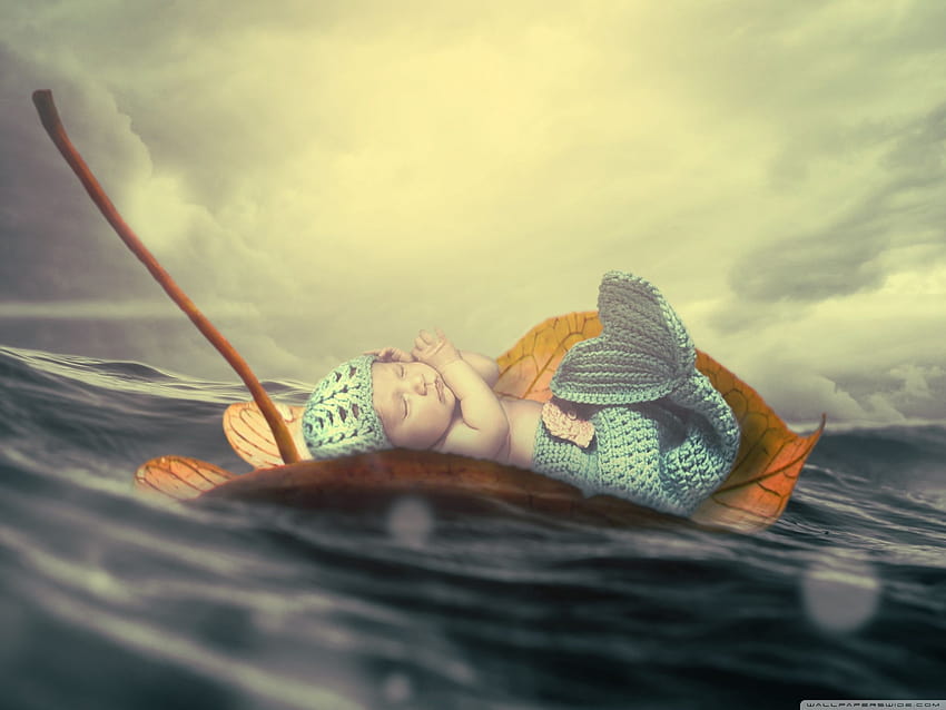 Adorable Baby Mermaid Ultra Backgrounds for HD wallpaper