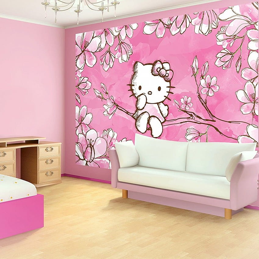 Hello Kitty Bedroom, pink room HD phone wallpaper | Pxfuel