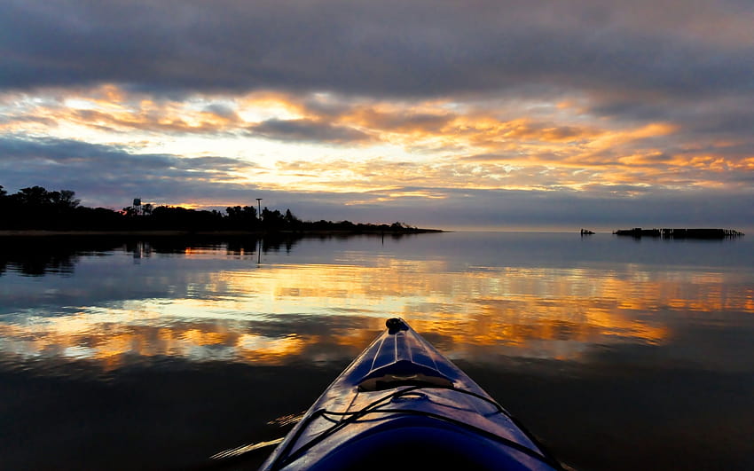 Les 5 meilleurs arrière-plans de kayak sur la hanche, canoë au coucher du soleil Fond d'écran HD