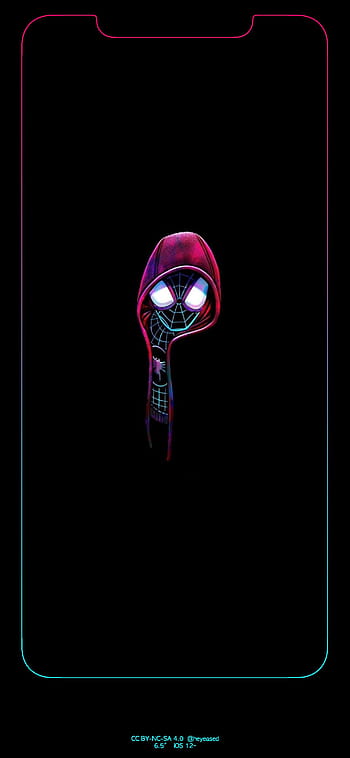 Cyberpunk/retro colour scheme edit of the popular Spiderverse