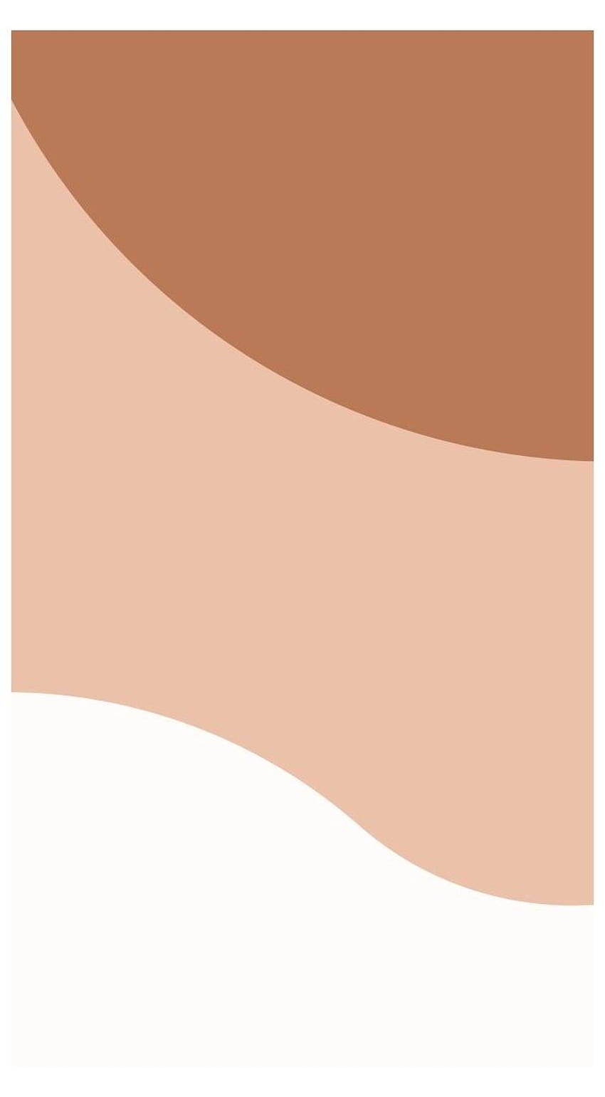 Aesthetic peach + brown in 2021, simple beige aesthetic HD phone wallpaper