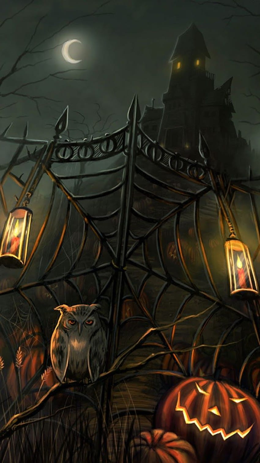 Android Best : Scary Haunted House Gate Halloween Android Best, halloween 720x1280 HD phone wallpaper