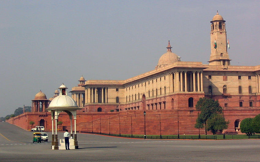 Индийският парламент за фиксиране HD тапет
