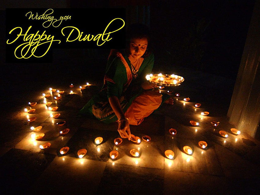Najlepsze 4 Deepavali na biodrze, światło Diwali Tapeta HD