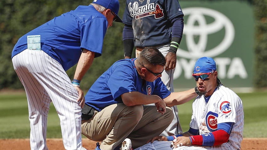 Javy Baez escapes serious injury after taking knee to head – The, javier baez HD wallpaper