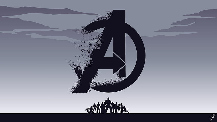 Logo Avengers Endgame Ultra ID:3081, marvel symbol HD wallpaper