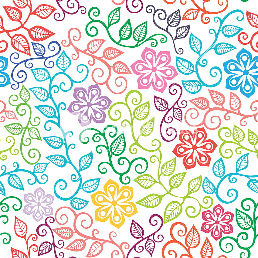 Nahtlose Textur mit Blumen. Endloses Blumenmuster. Nahtloses Muster kann für Abgaben, Blumenbeschaffenheit verwendet werden HD-Handy-Hintergrundbild