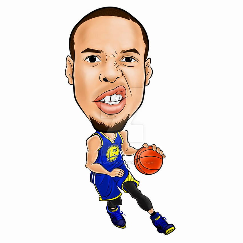 NBA Cartoon 71 tephencurry .blogspot, stephen curry cartoon HD phone wallpaper