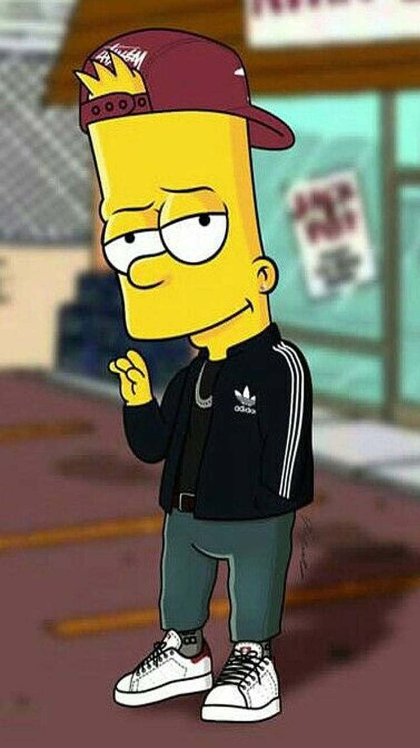 Foto Bart Simpsons  Imagem de fundo para android, Imagem de fundo