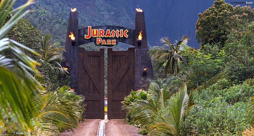 Cancelli di Jurassic Park Sfondo HD