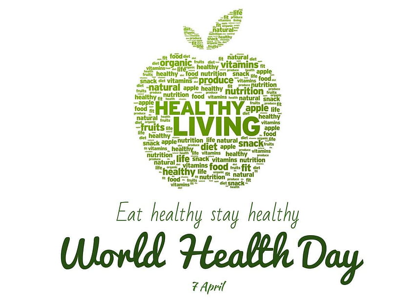 Happy World Health Day Stay Healthy Living HD wallpaper