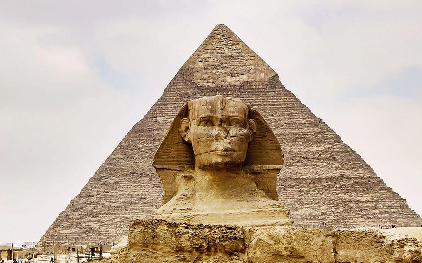 Cairo, Sphinx And The Great Pyramid HD wallpaper