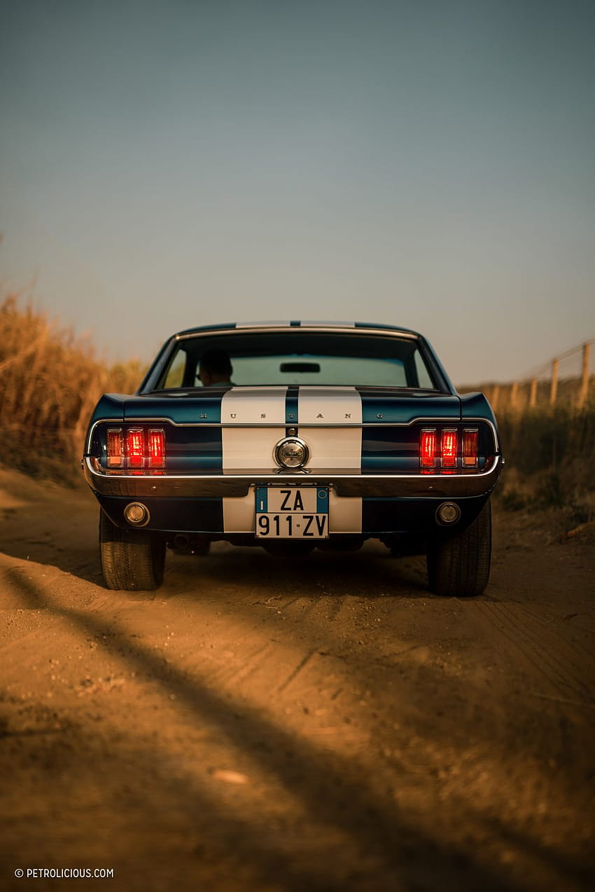Bir Baba Ve Oğul, İthal 1968 Ford Mustang Coupe ve Sicilyalı Bir Hayalet Kasaba • Petrolcü HD telefon duvar kağıdı