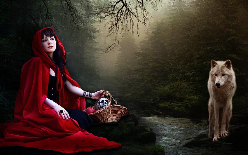 Amazing Little Red Riding Hood Wolf, red hot riding hood HD wallpaper