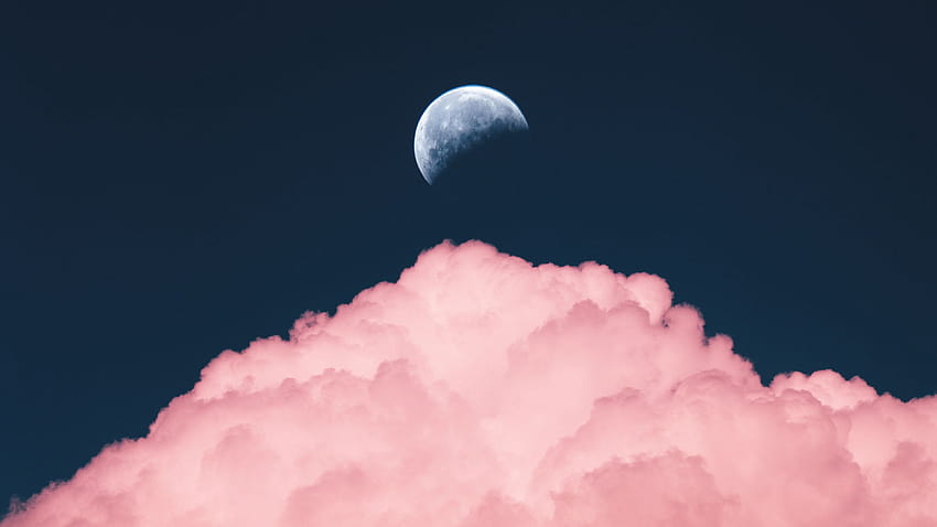핑크 스카이 문 클라우드 문</a>, 핑크 구름 HD 월페이퍼