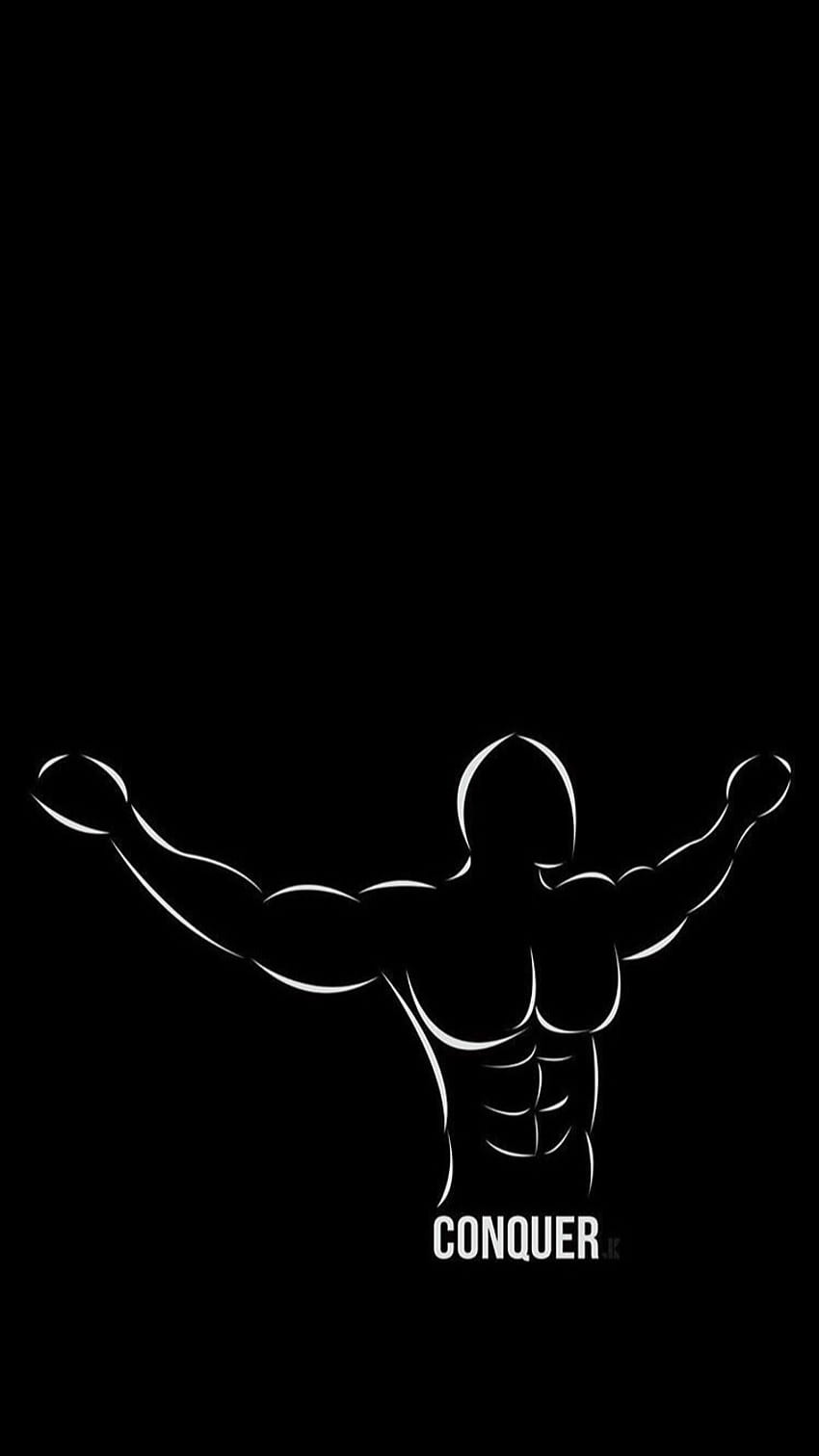 Fumetto di bodybuilding, logo di bodybuilding Sfondo del telefono HD