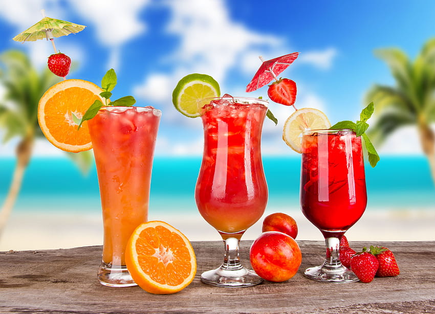 cocktails, Cocktails, glasses, ice in the resolution 5500x3970, cocktail fruit summer HD wallpaper