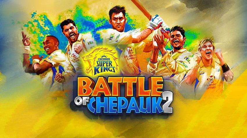 Chennai Super Kings Battle Of Chepauk 2 for Android, csk words 로고 HD 월페이퍼