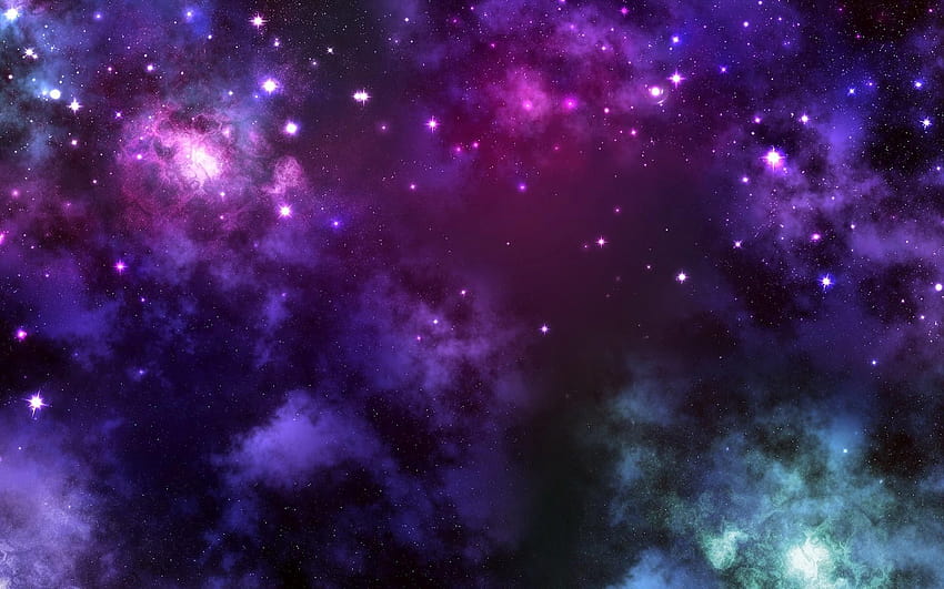 7 Purple and Blue, galaxy ombre HD wallpaper