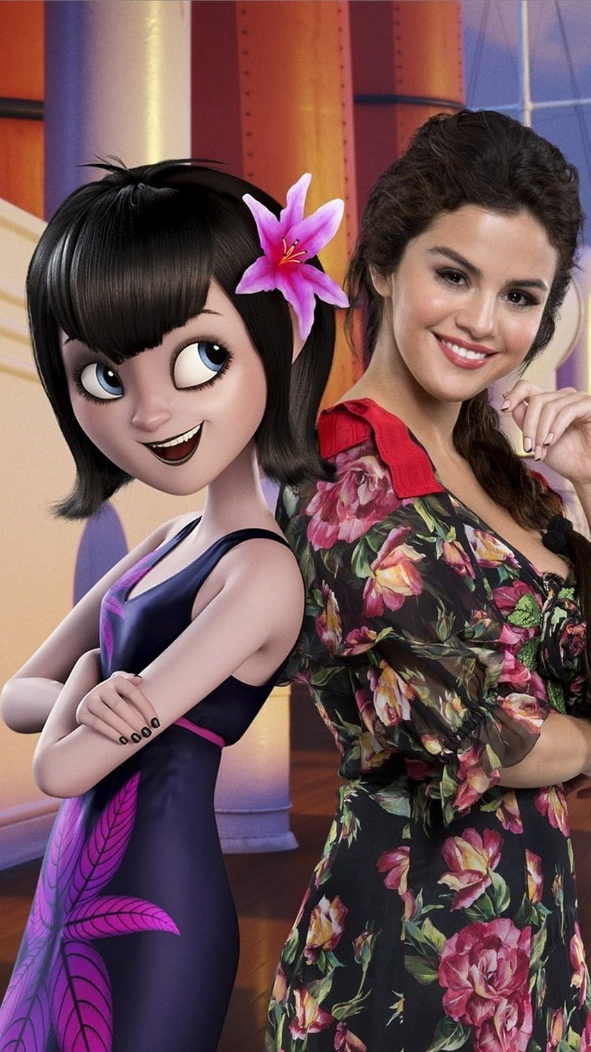 Mavis and Selena Gomez, Hotel Transylvania 3: Summer Vacation, mavis iphone HD phone wallpaper