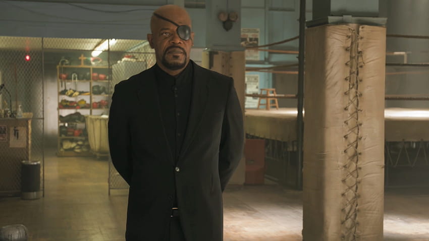 First Look at Young Nick Fury on the Set of CAPTAIN MARVEL, nick fury samuel l jackson HD wallpaper