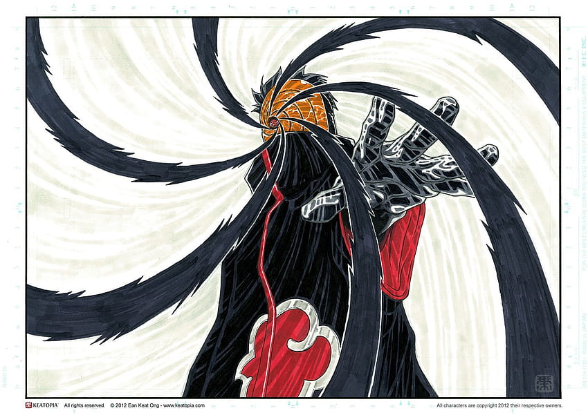 Naruto Akatsuki Tobi oleh Keatopia.deviantart di @deviantART, obito kamui Wallpaper HD