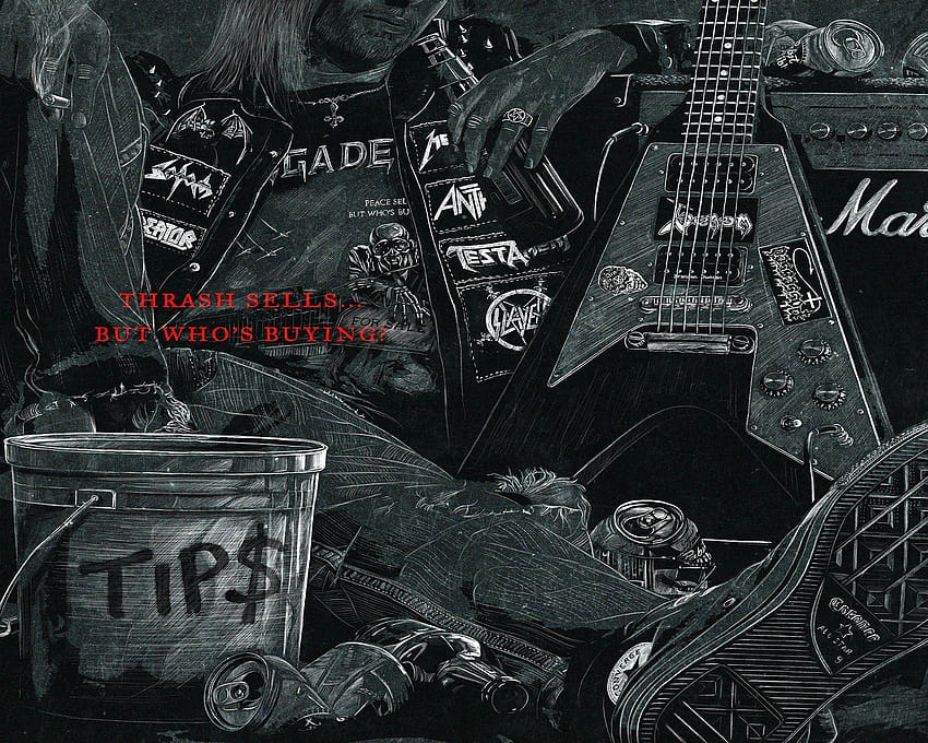 THRASH METAL heavy death black dark evil cartel guitarra fondo de pantalla