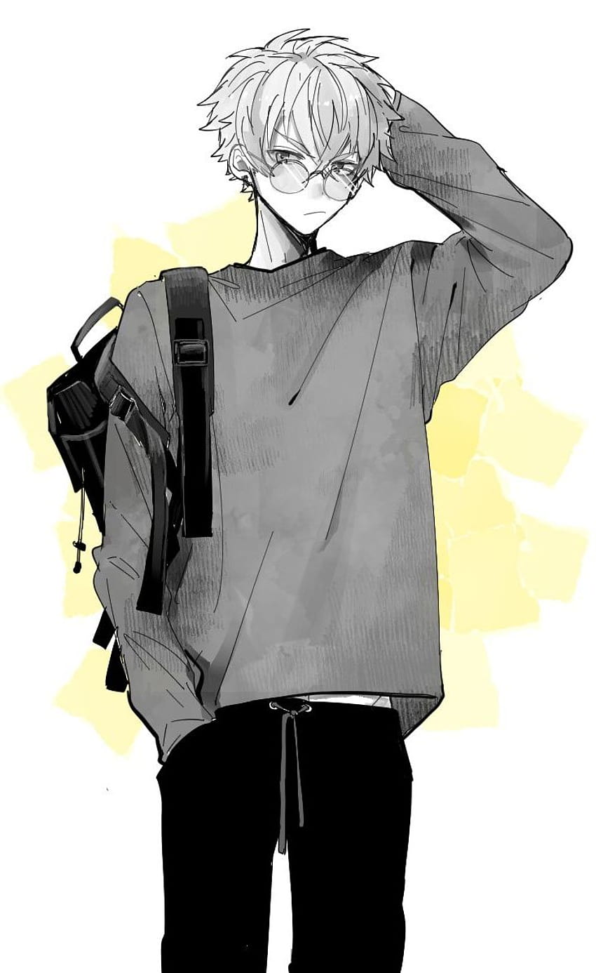 Sweat à capuche Cute Anime Boy Drawings, hooded sad anime boy Fond d'écran de téléphone HD