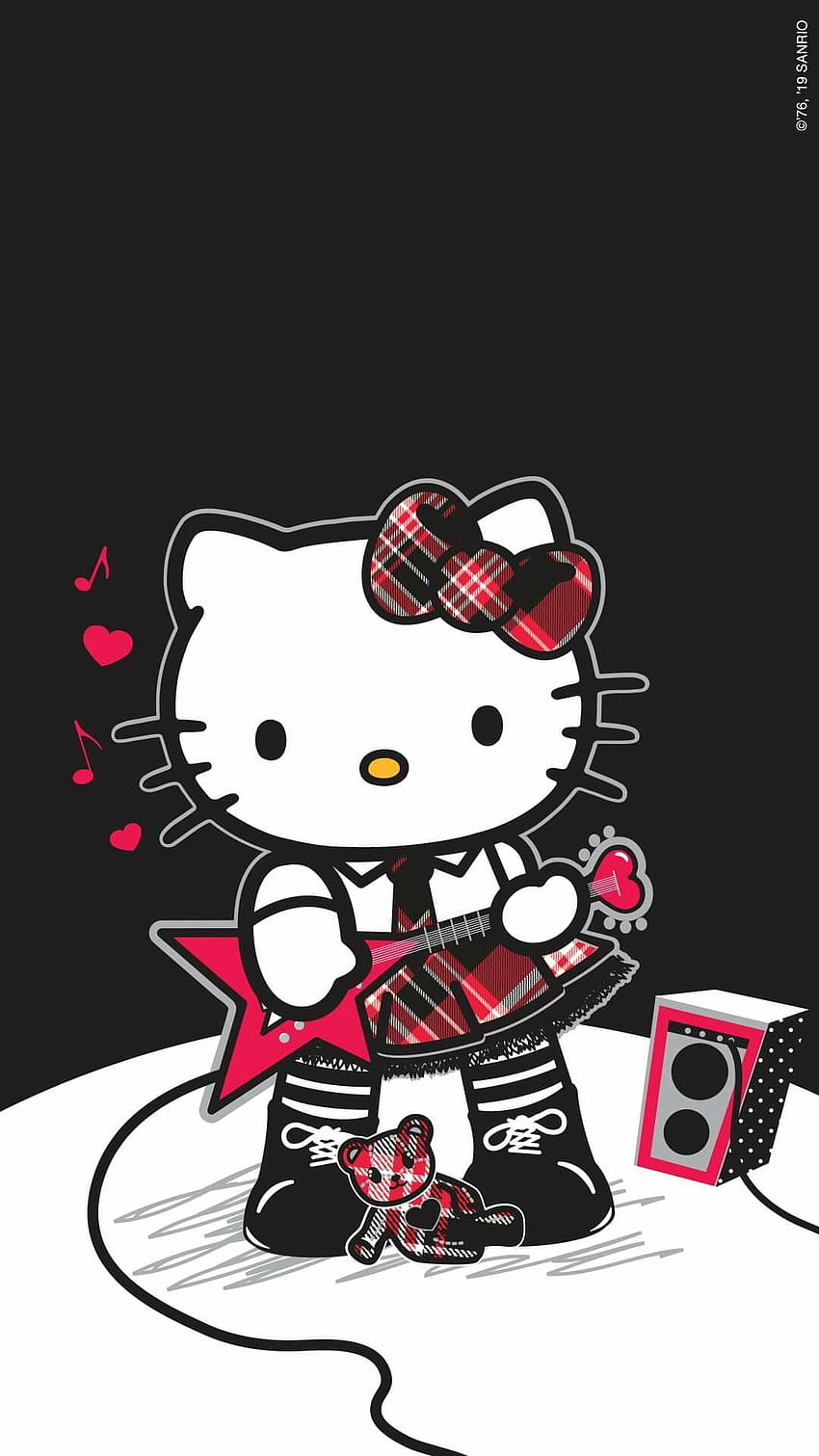 Hello Kitty Punk, olá kitty gótica Papel de parede de celular HD