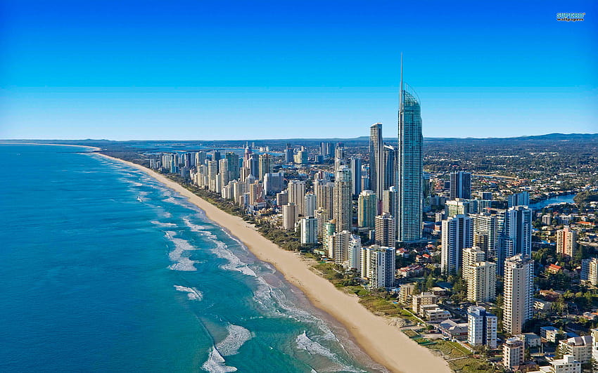 Gold Coast Australia, coastline of australia HD wallpaper