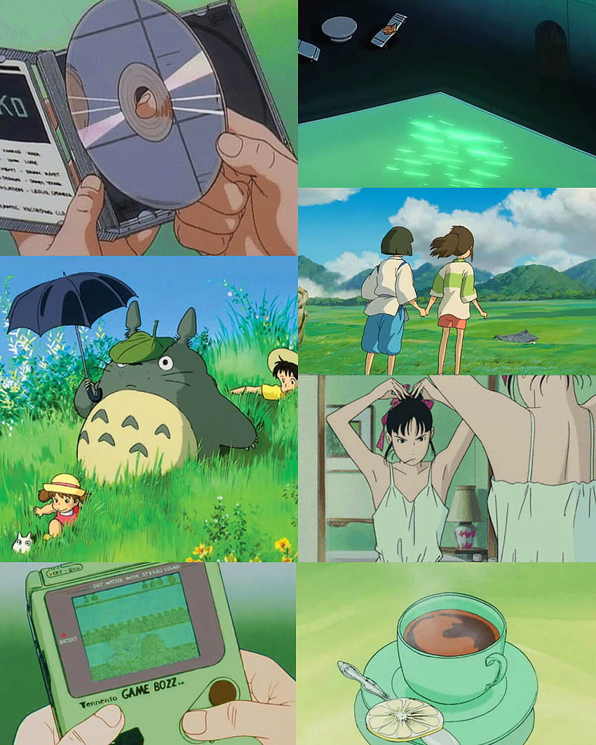 5 Green Aesthetic , Color Palettes &, soft green anime HD phone wallpaper