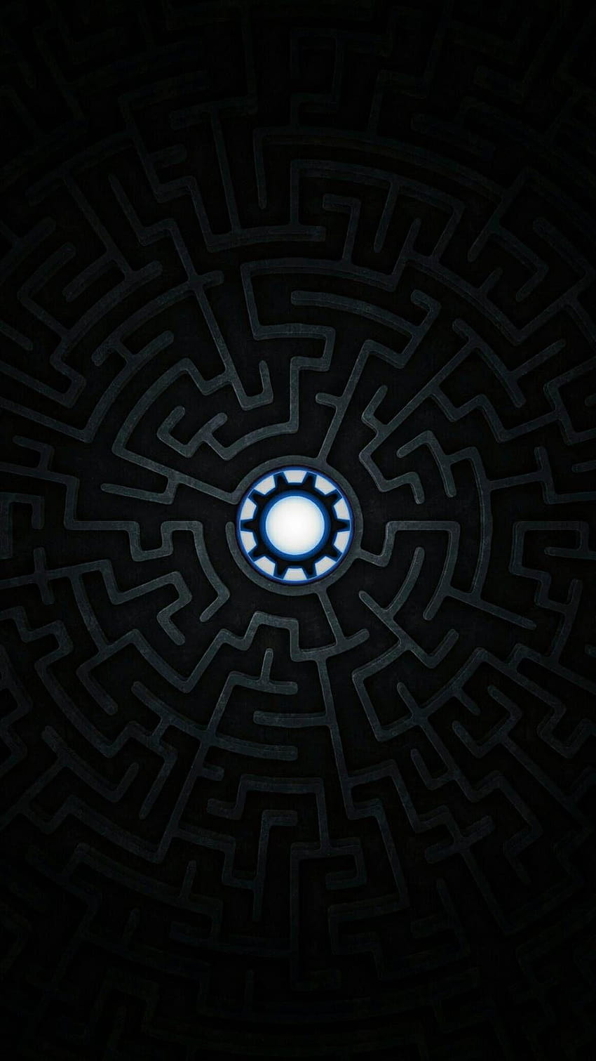 Dark, Iron Man Arc Reactor Amoled에 있는 핀 HD 전화 배경 화면