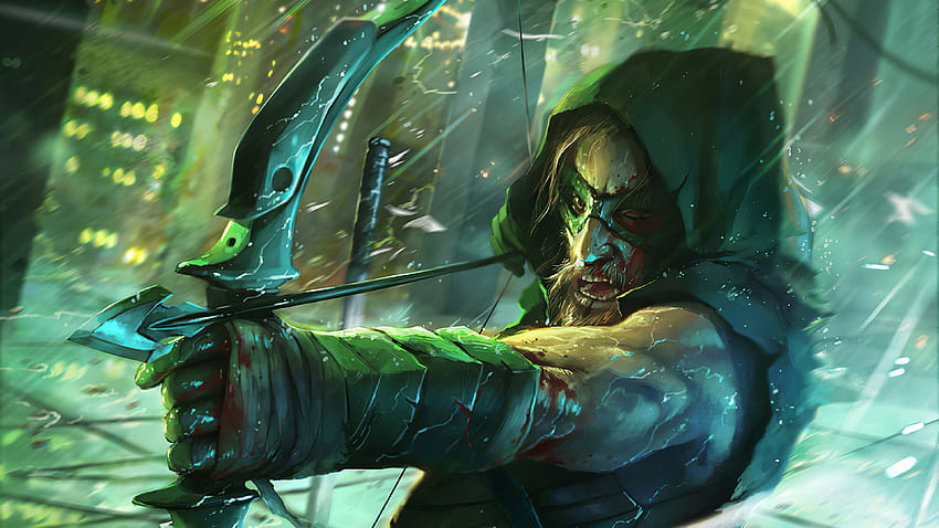 Green Arrow Ultra, green arrow bow and arrow HD wallpaper | Pxfuel