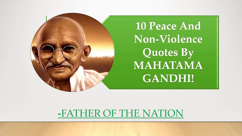 Quotes ~ Mahatma Gandhi Quotes Quote Fabulous Non Fabulous Gandhi Non Violence Quote HD wallpaper