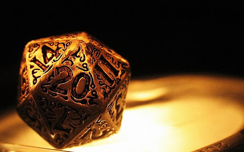 geek, dice, nerd, gold, dnd, ancient, Dungeons and Dragons, board games HD wallpaper