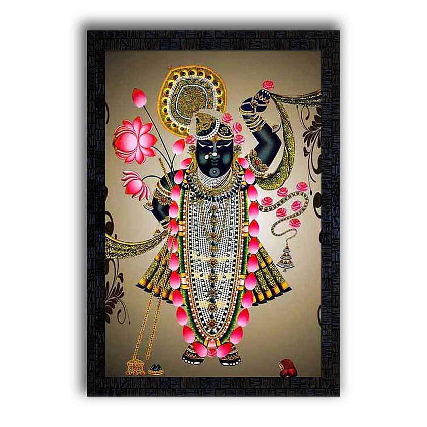 Poster N Frames UV Textured Decorative Art Print of Shrinathji Temple Natwara with Wooden Synthetic Frame Painting Size 14 x 20 inch: Amazon.in: Home & Kitchen, shreenathji yamunaji mahaprabhuji HD phone wallpaper