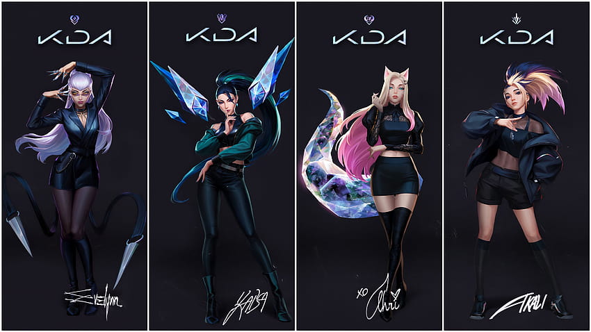 If anyone wants this I'll link it in the comments : kaisamains, kda seraphine HD wallpaper