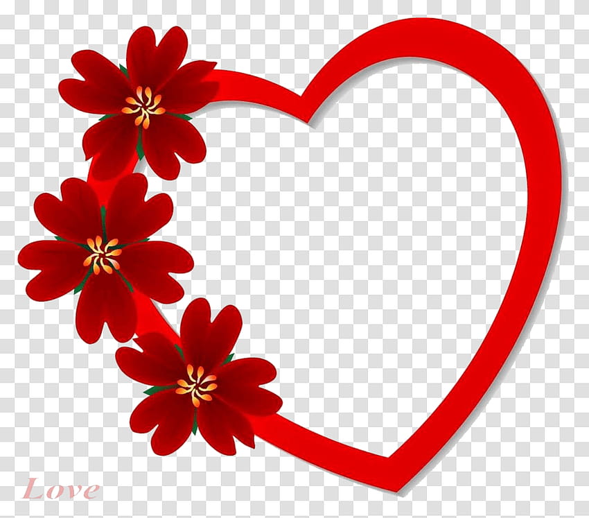 Herzrahmen-Hintergründe Hintergründe Herzrahmen, Blumenmuster, Muster, Pflanze Transparentes Png – Pngset HD-Hintergrundbild