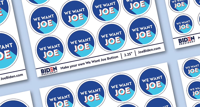 Biden campaign releases a flurry of digital DIY projects and virtual banners. Yes, there are Zoom backgrounds HD wallpaper