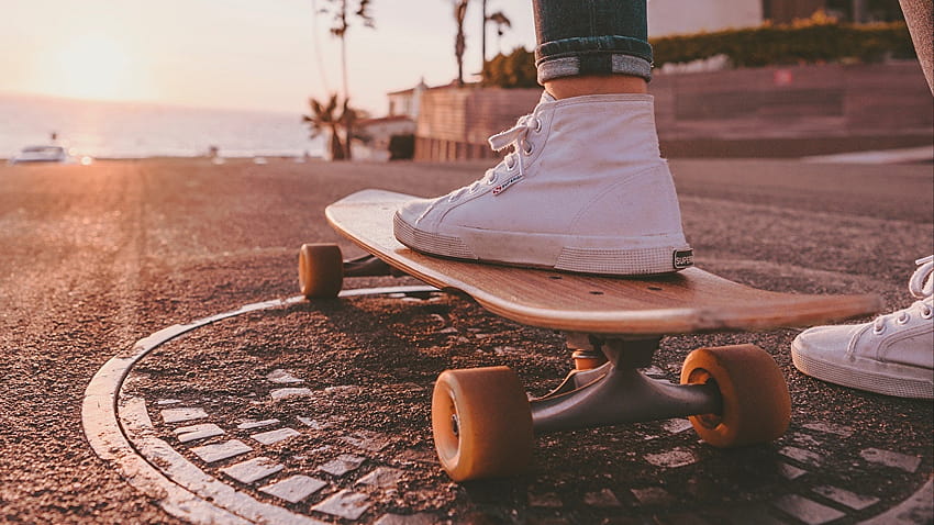 Plimsoll shoe Skateboard Closeup, skateboarder HD wallpaper | Pxfuel