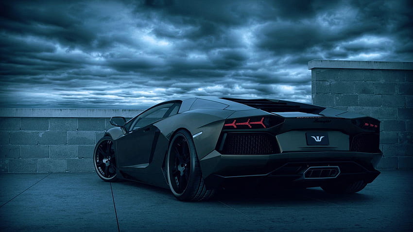 Lamborghini Aventador Black Ghost Special Car Fantastico, vero lambo Sfondo HD