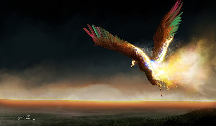 1366x768 Neon Phoenix 1366x768 Resolution , Backgrounds, and HD wallpaper
