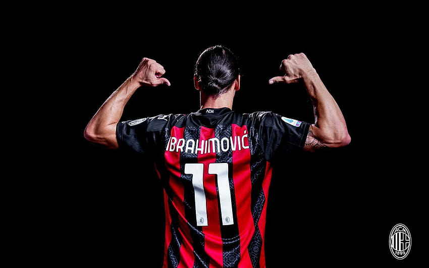 Official: AC Milan Striker Zlatan Ibrahimovic Signs Contract and Returns To Iconic No. 11 Shirt, ac milan 2021 HD wallpaper