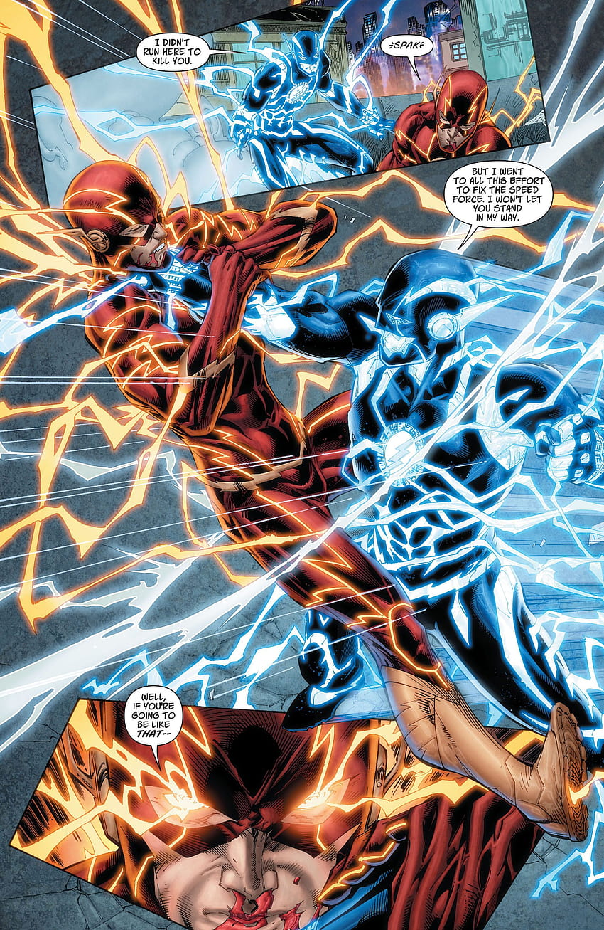 The Flash vs The Blue Flash, futuro flash Sfondo del telefono HD