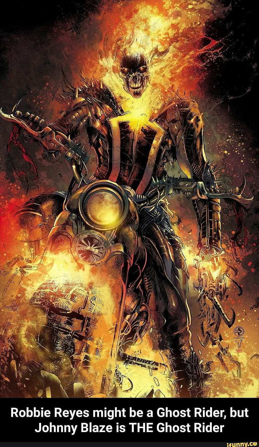 Robbie Reyes might be a Ghost Rider, but Johnny Blaze is THE Ghost Rider HD phone wallpaper
