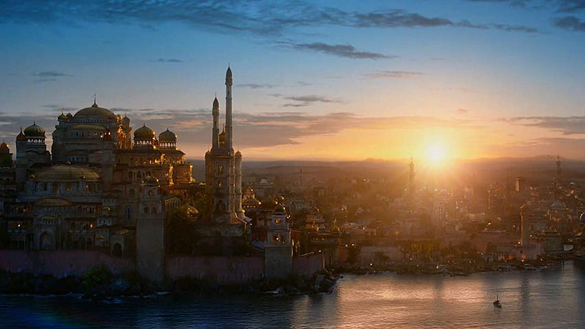 Agrabah Palace Aladdin 2019, castello di Aladino Sfondo HD