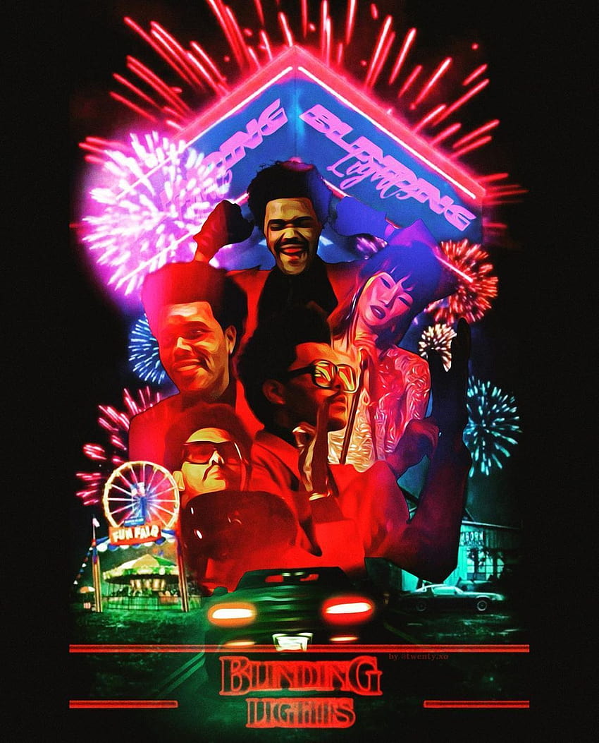 TWENTY.XO on Instagram: “Stranger Things 3 x Blinding Lights, the weeknd blinding lights HD phone wallpaper